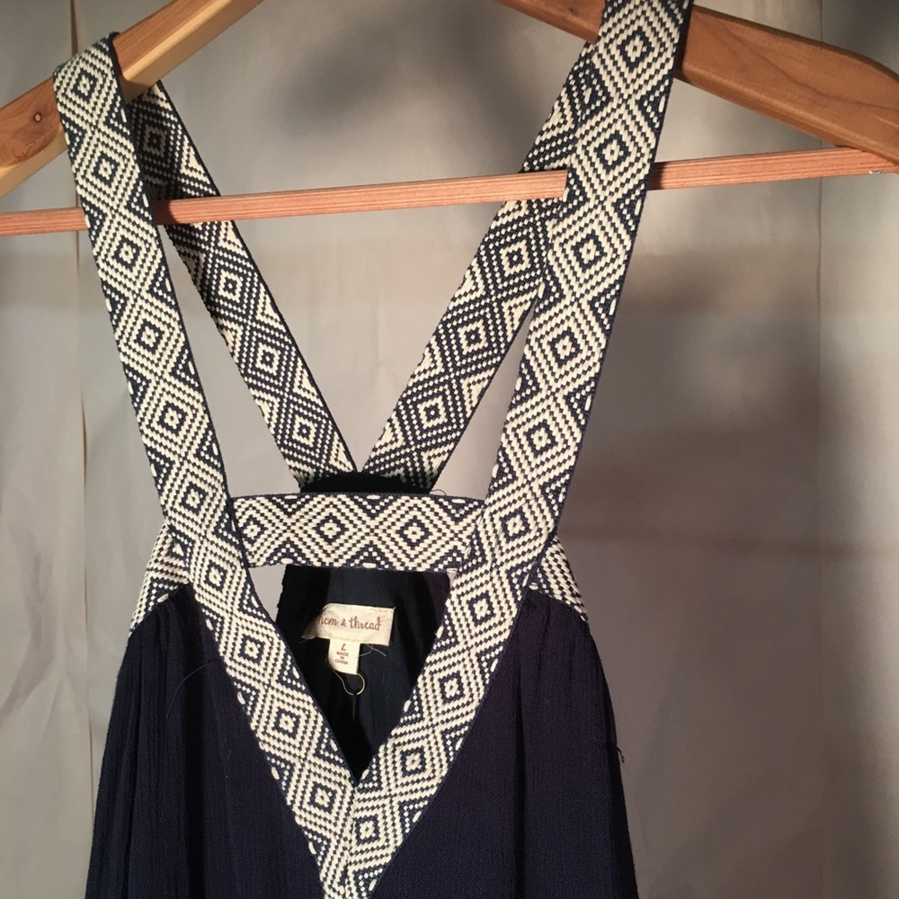 Navy sun dress size large